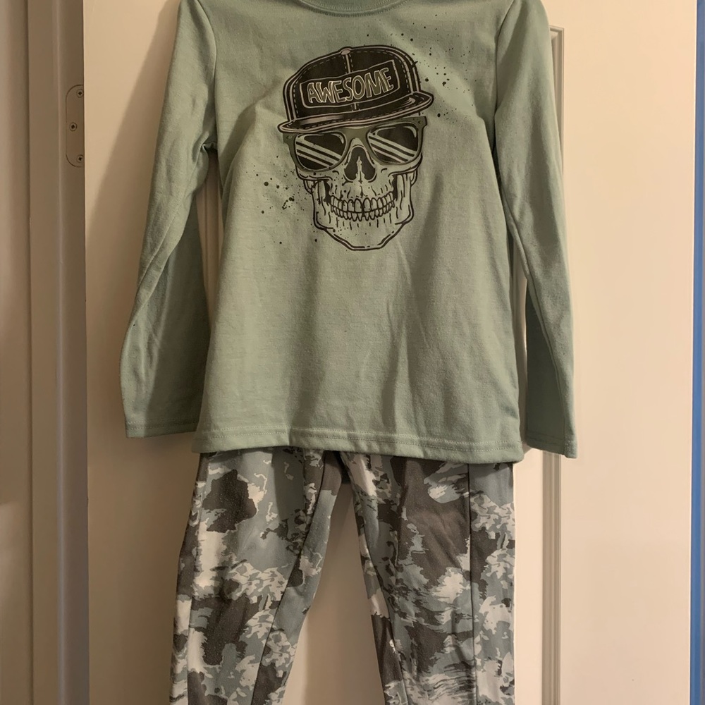 Boys Skull & Camo Pajama Set